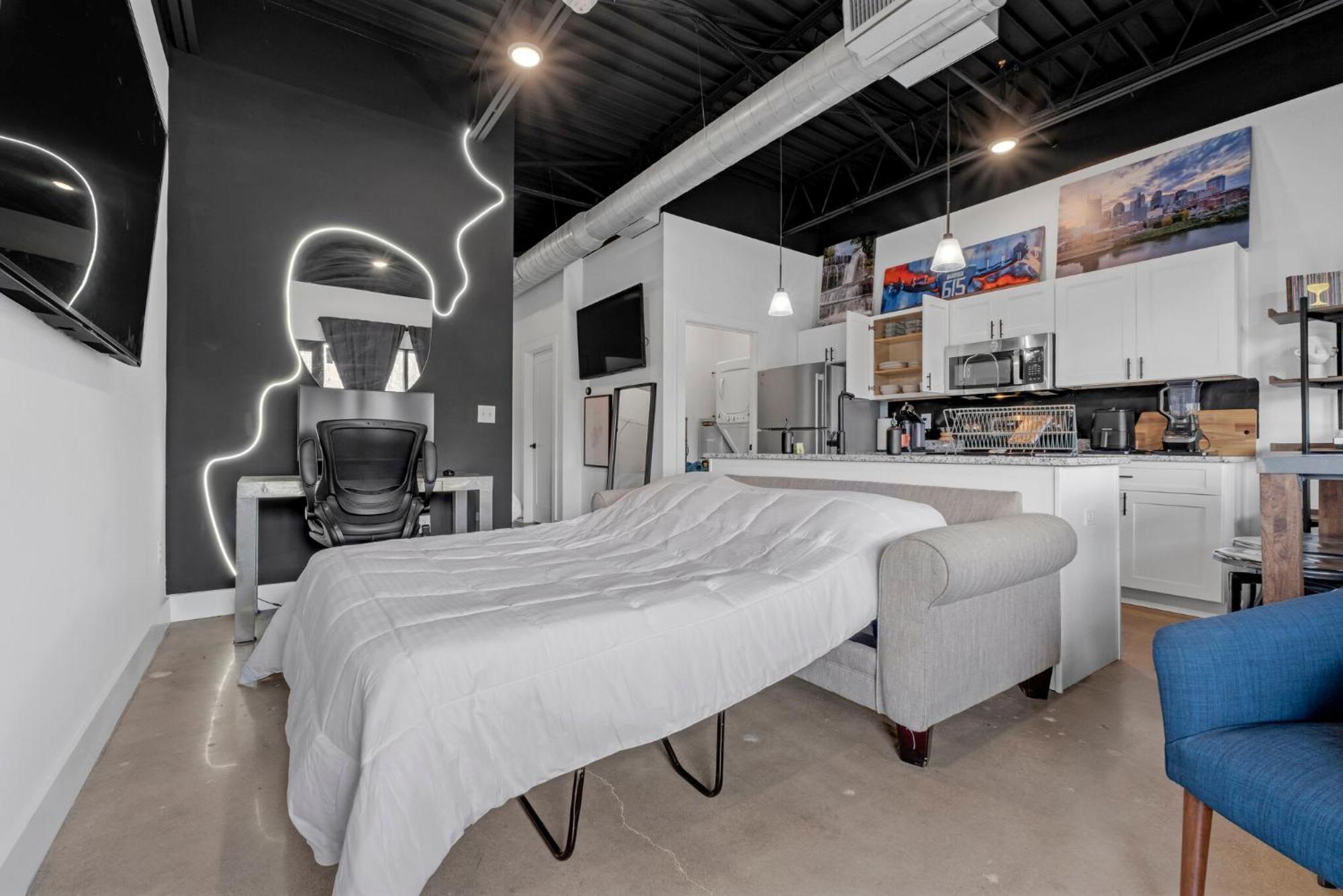 New Studio Sleeps 4 - 7 Mins To Dwtn Nashville Eksteriør bilde